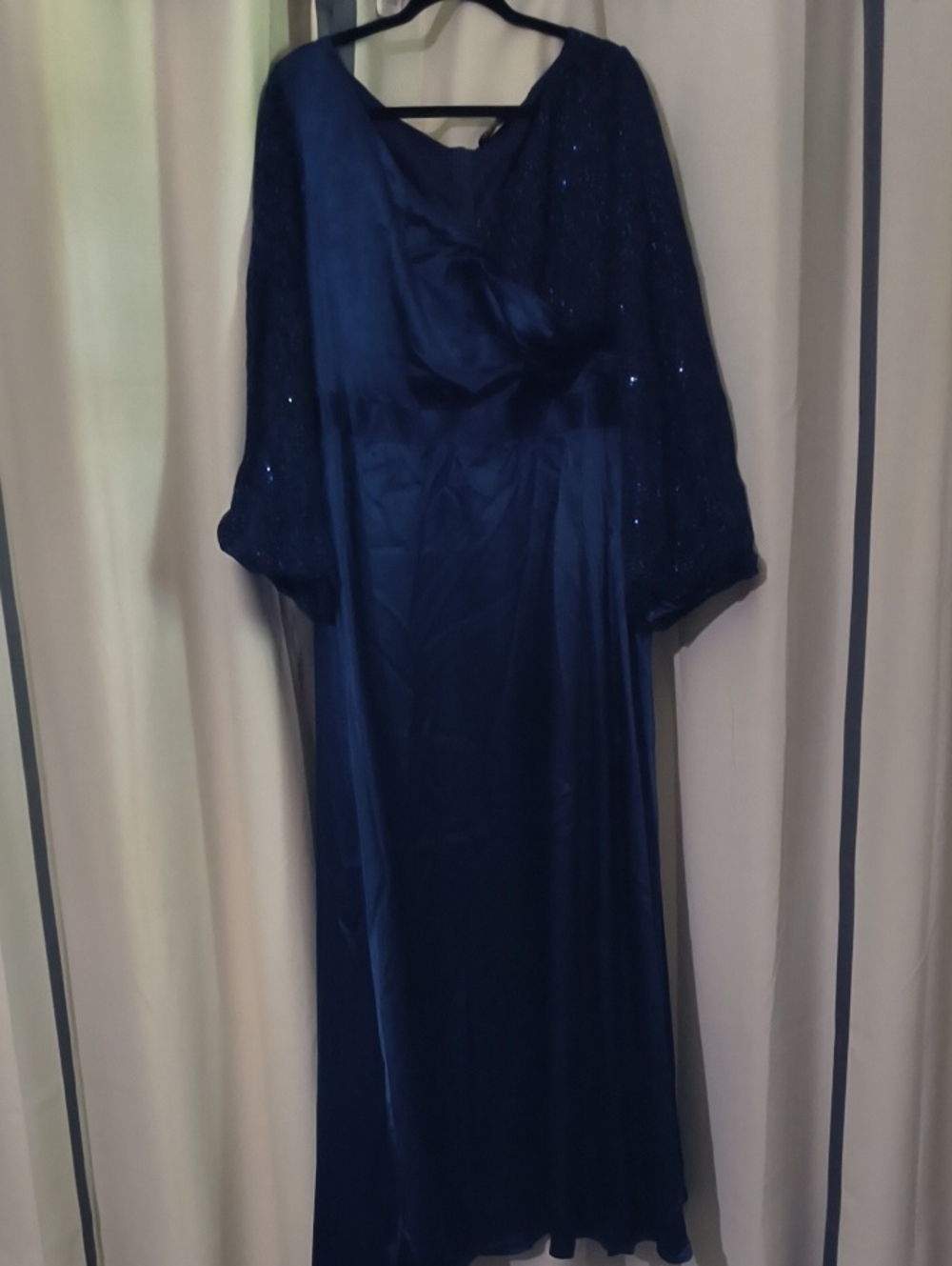 Elegant Navy Evening Gown